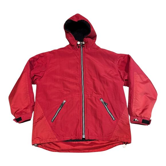 Vintage Black Ice hooded sherpa lined jacket in red size XL - Picture 2 of 16